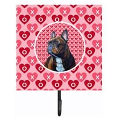 MICASA French Bulldog Valentines Love And Hearts Leash Or Key Holder MI718749